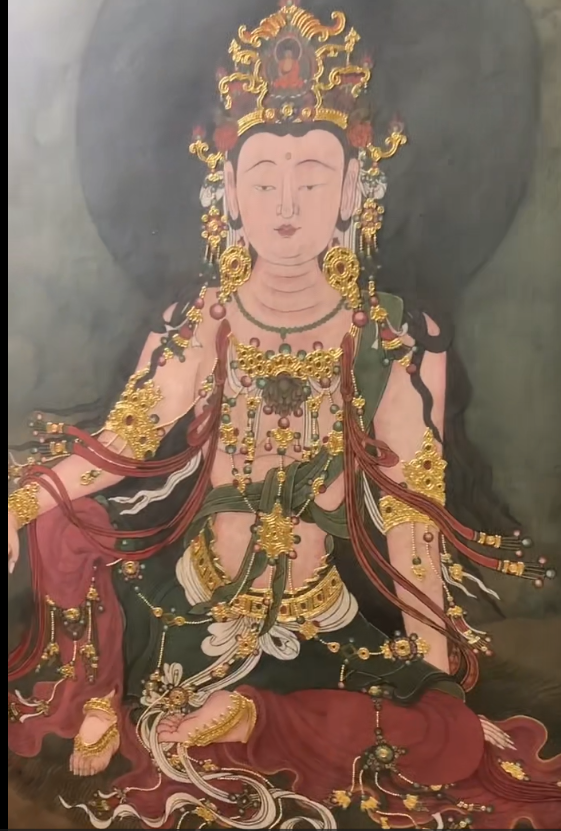 Every golden line is painted by hand