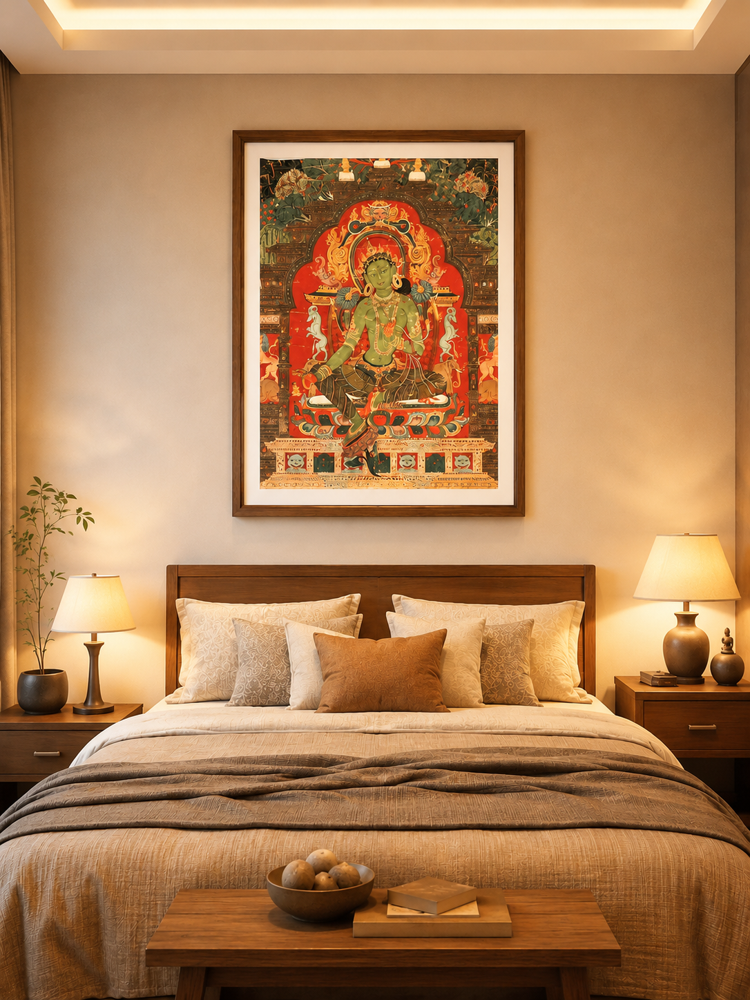 Green Tara （ Giclée Canvas Art Reproduction）