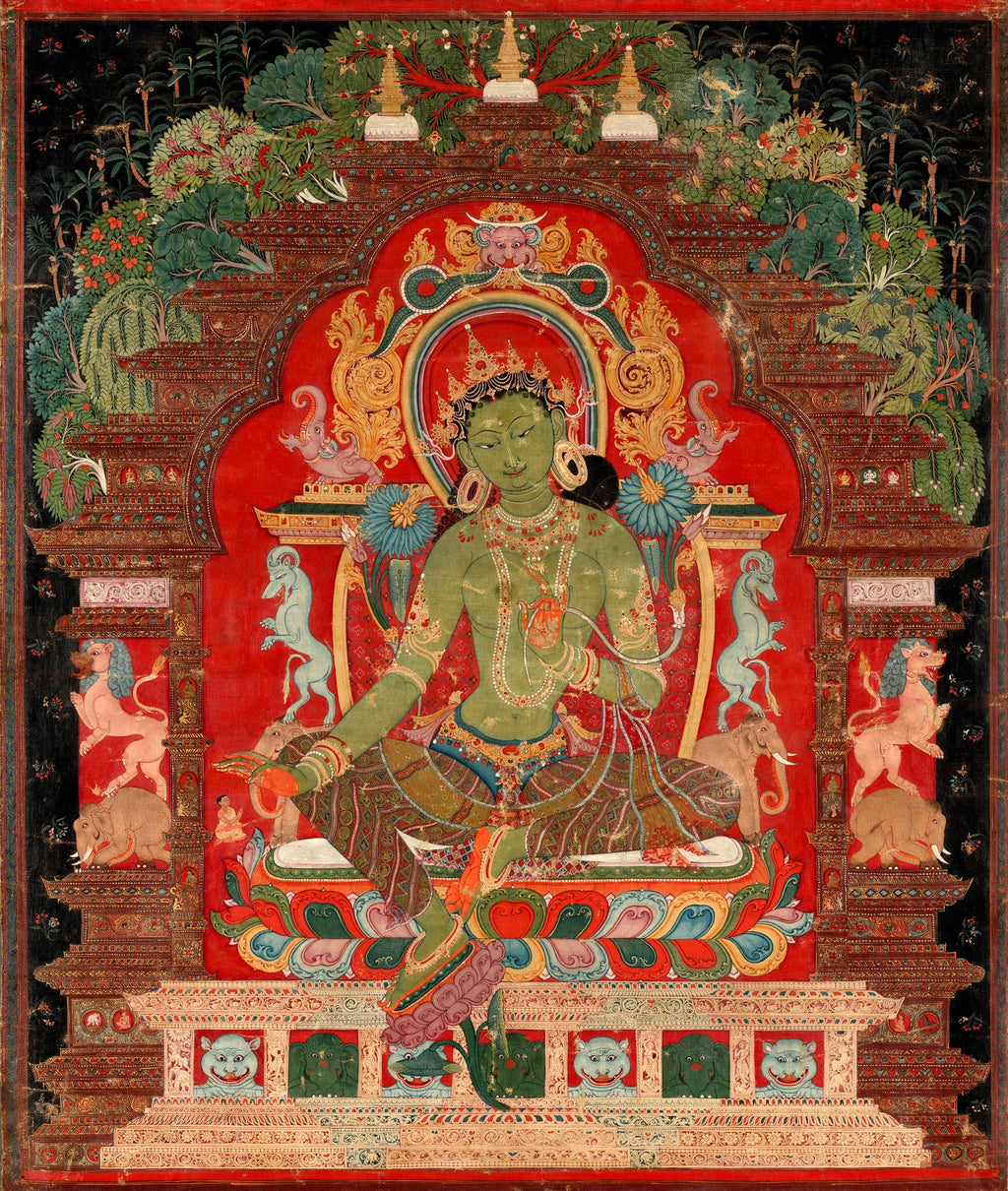Green Tara （ Giclée Canvas Art Reproduction）