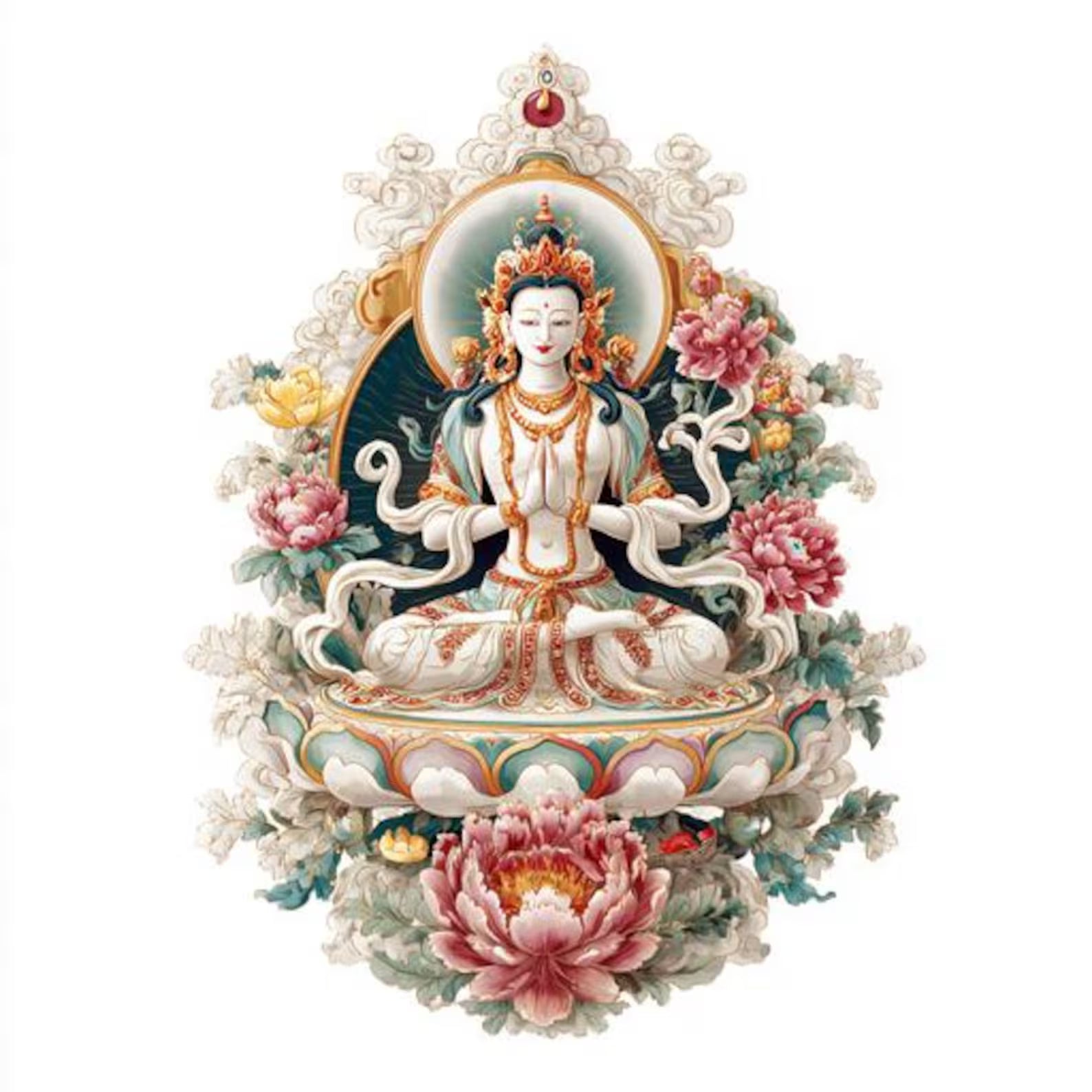 White Tara （ Giclée Canvas Art Reproduction）