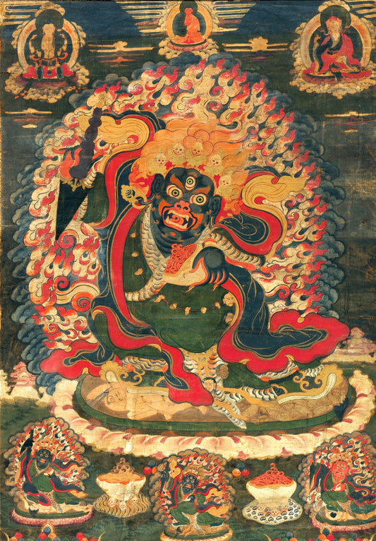 Fierce Dharma Protector Thangka