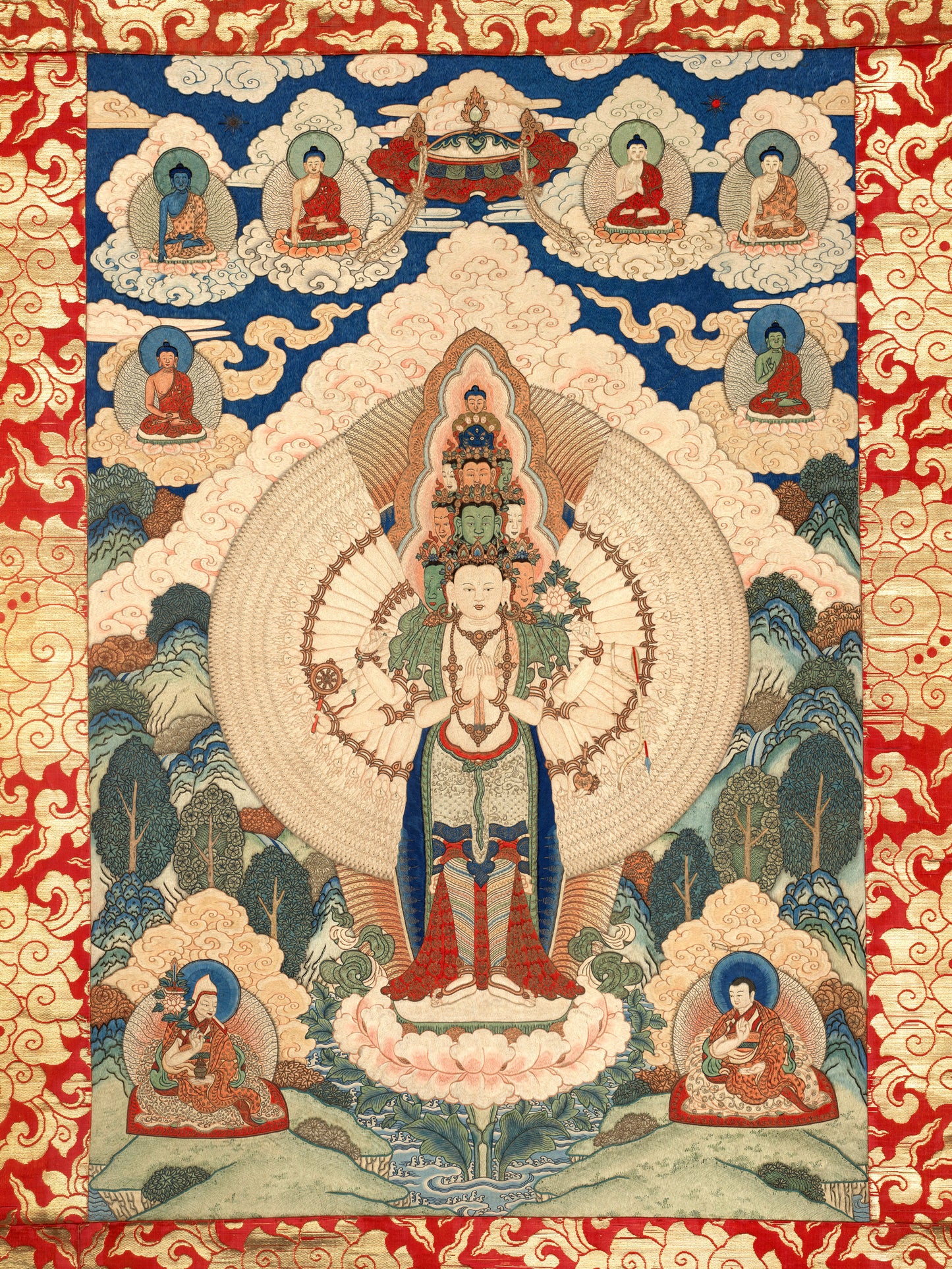 Thousand-Armed Avalokiteshvara Thangka
